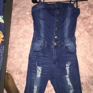 This is a jean all in one